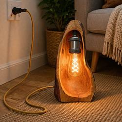 Essenza - Lampada da tavolo in legno di pero - 70 anni di storia