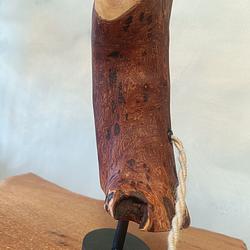 Lampada da Tavolo in Legno di Pero – Pezzo Unico Artigianale. Lampada "LUCE"