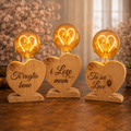 Lampada cuore con dedica